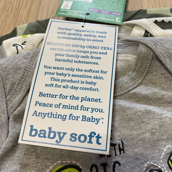 ☀️Gerber 3PK Onesies NWT - Picture 5 of 7
